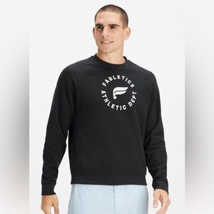 Fabletics The Go-To Crew limited edition black crewneck sweatshirt men’s large